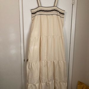 Commense Tiered Paros Patchwork Midi